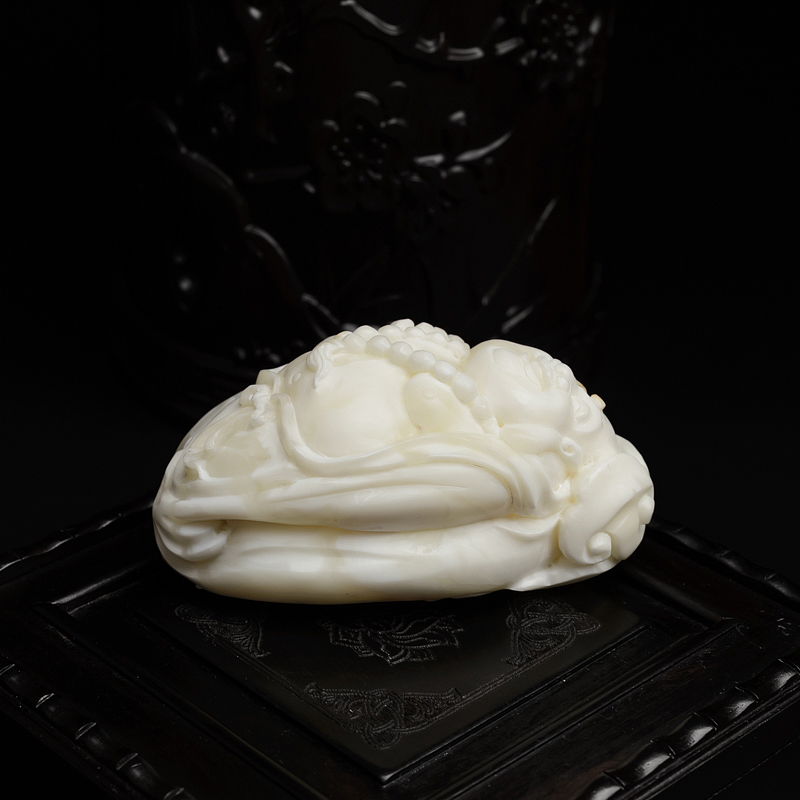 蜜蜡弥勒佛吊坠-红掌柜