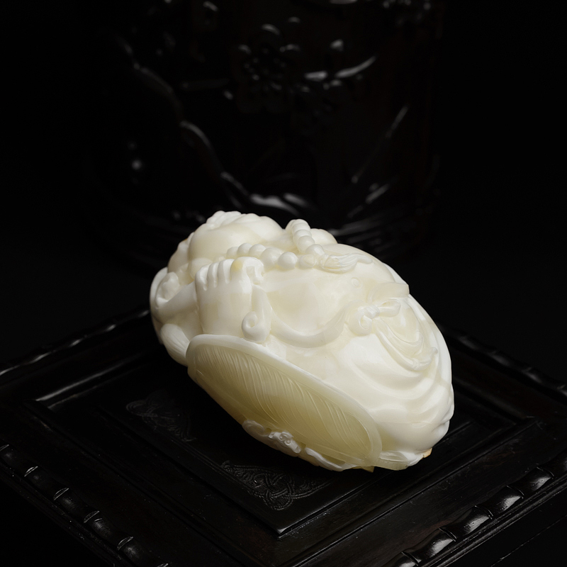 白蜜弥勒佛-红掌柜