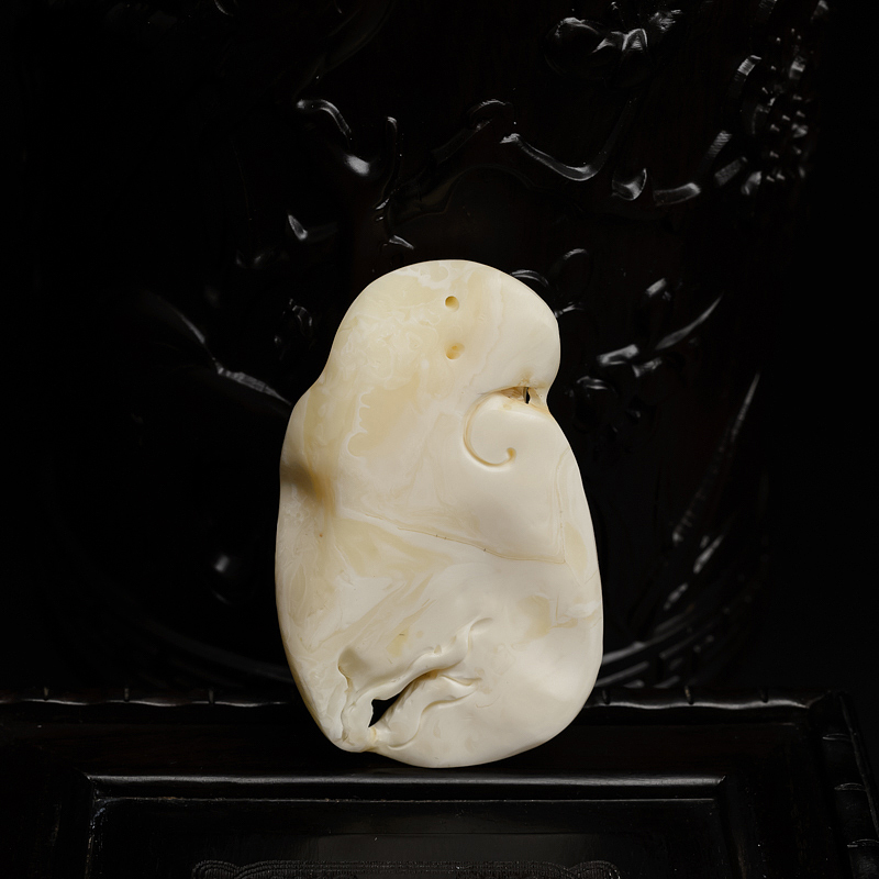 蜜蜡年年有余吊坠-红掌柜