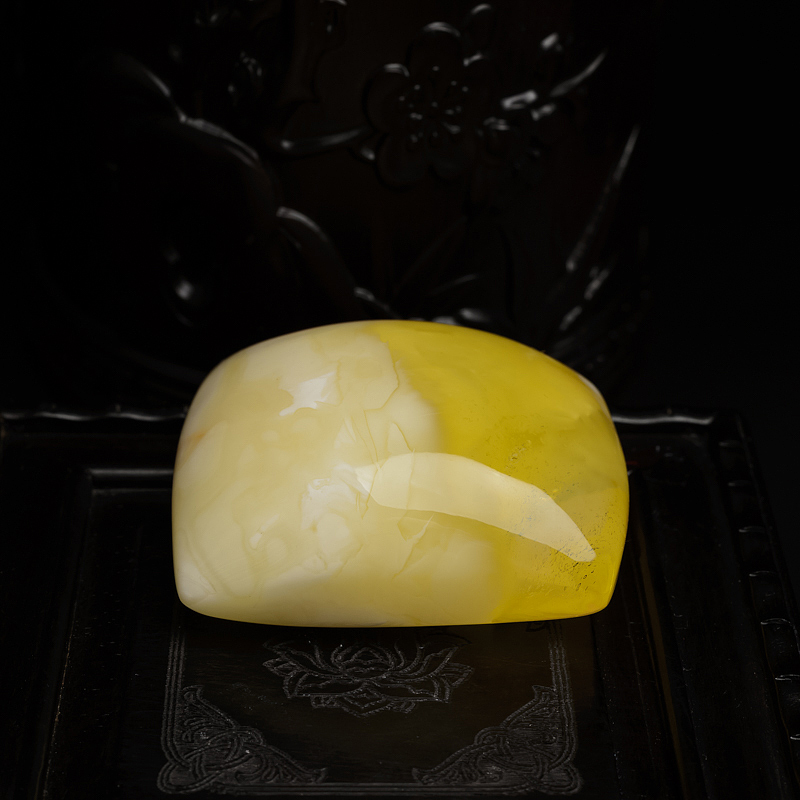 蜜蜡无事牌-红掌柜