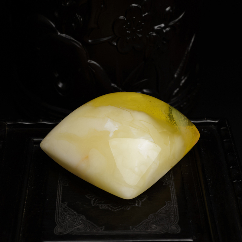 天然蜜蜡无事牌-红掌柜