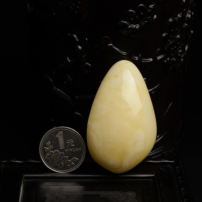 天然蜜蜡随形吊坠-红掌柜