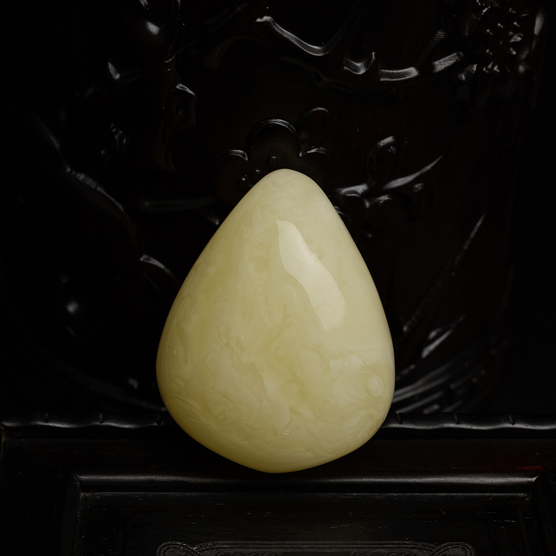 白花蜜蜜蜡随形吊坠-红掌柜