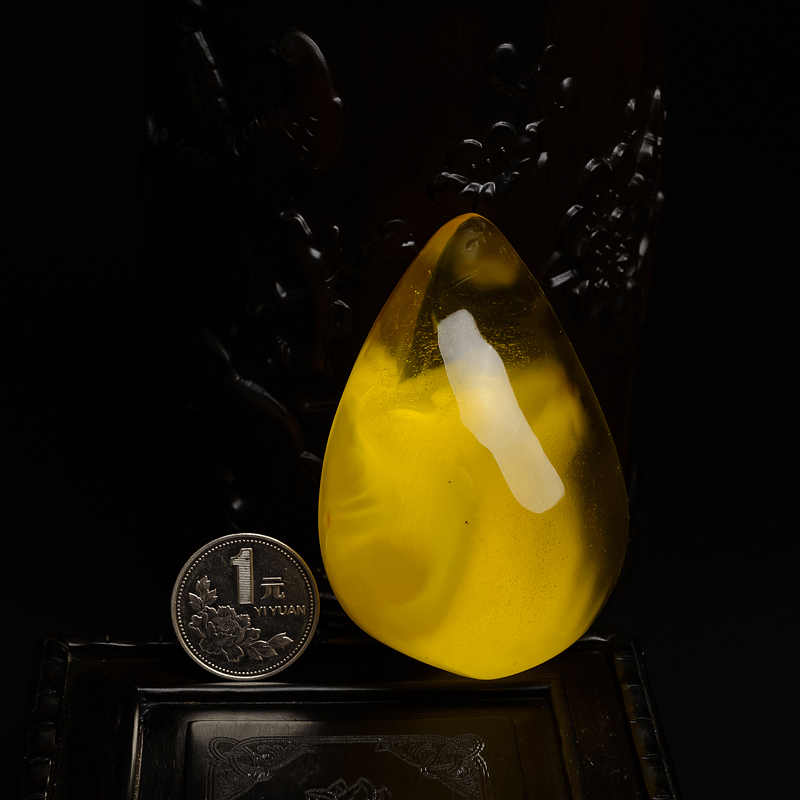 金包蜜鸡油黄吊坠-红掌柜