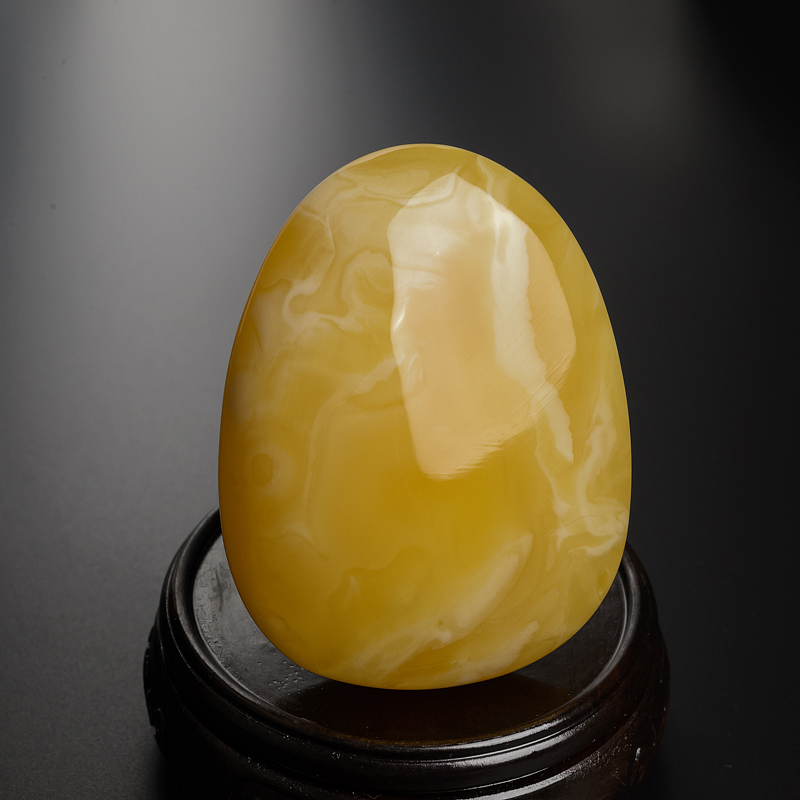 黄白蜜蜜蜡随形吊坠-红掌柜