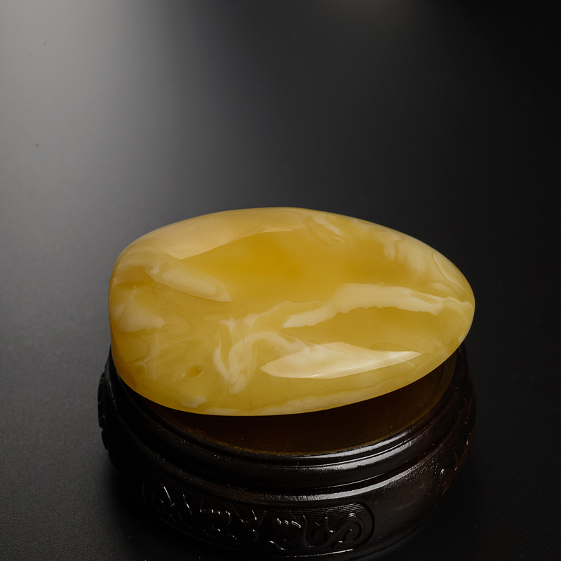 波罗的海黄白蜜蜜蜡随形吊坠-红掌柜