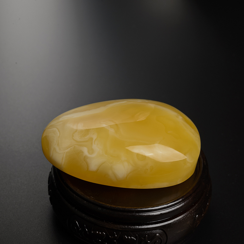 天然黄白蜜蜜蜡随形吊坠-红掌柜