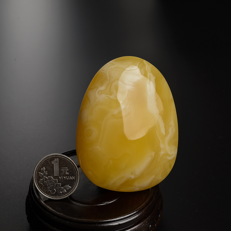 波罗的海黄白蜜蜜蜡吊坠-红掌柜