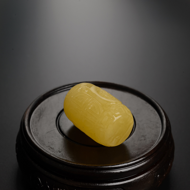 波罗的海天然满蜜蜜蜡桶珠 - 红掌柜