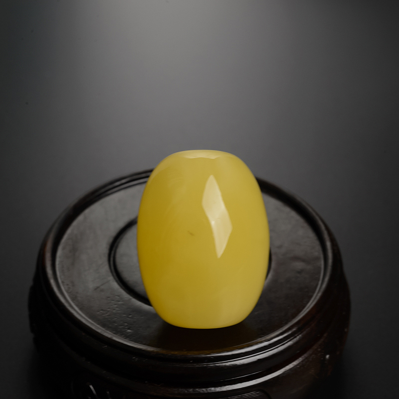 天然满蜜蜜蜡桶珠 - 红掌柜