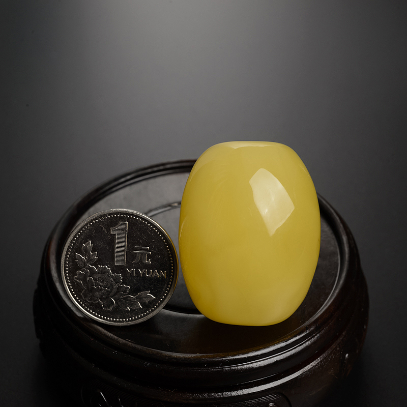 天然蜜蜡桶珠 - 红掌柜