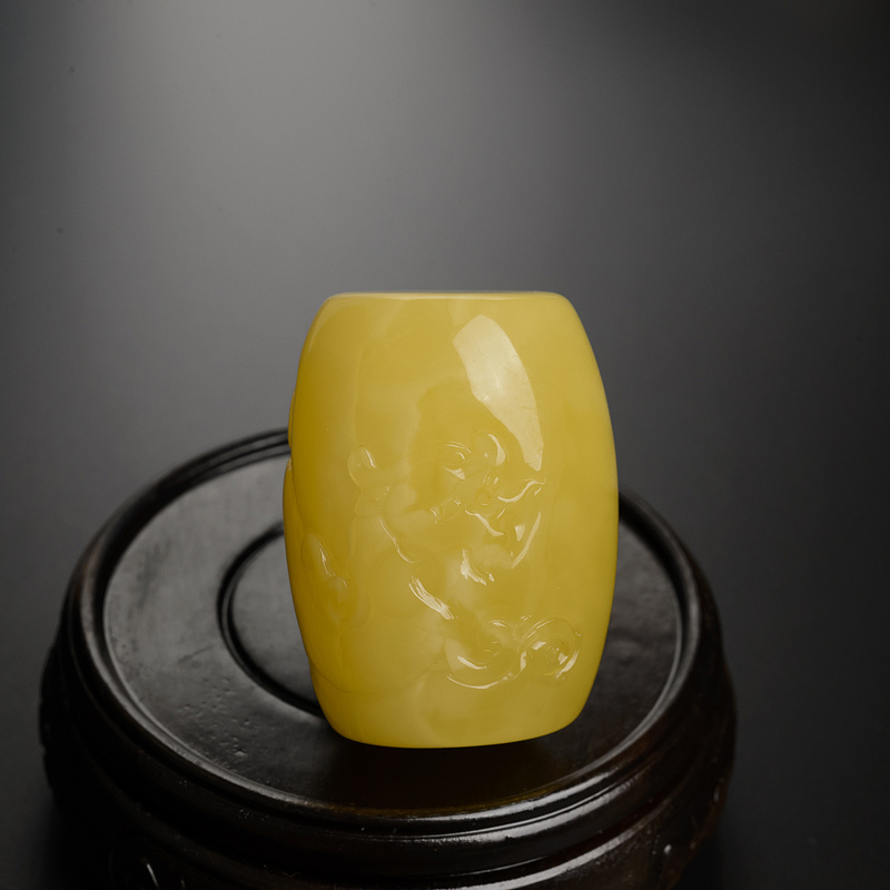 天然满蜜蜜蜡龙桶珠 - 红掌柜