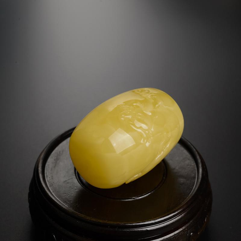 波罗的海蜜蜡龙桶珠 - 红掌柜