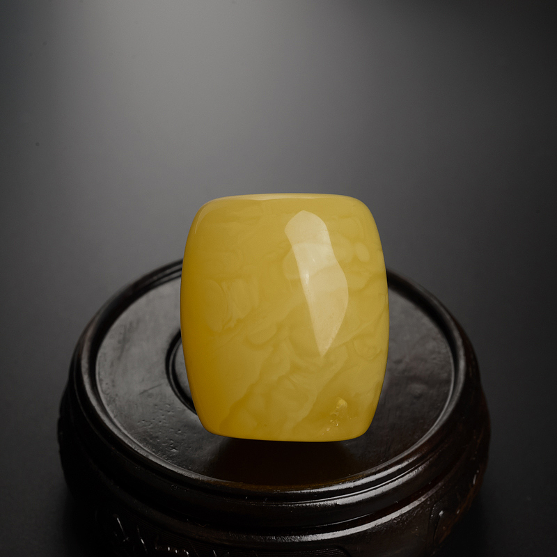 波罗的海天然鸡油黄蜜蜡桶珠 - 红掌柜