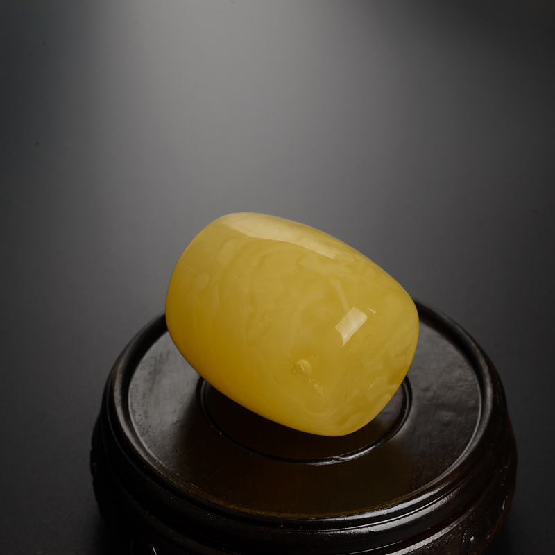 波罗的海鸡油黄蜜蜡桶珠 - 红掌柜