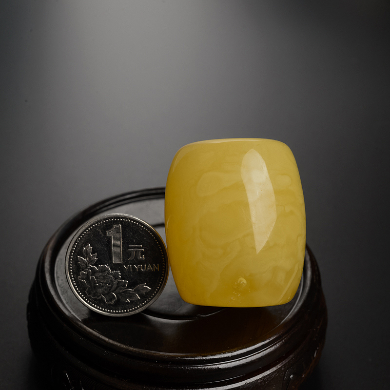 天然蜜蜡桶珠 - 红掌柜