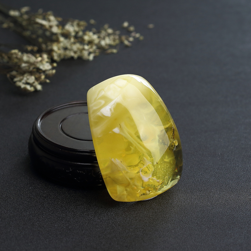 天然金绞蜜鸡油黄蜜蜡随形吊坠 - 红掌柜