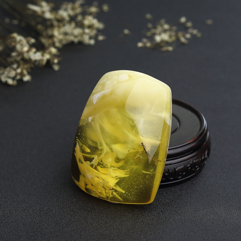 金绞蜜鸡油黄蜜蜡随形吊坠 - 红掌柜