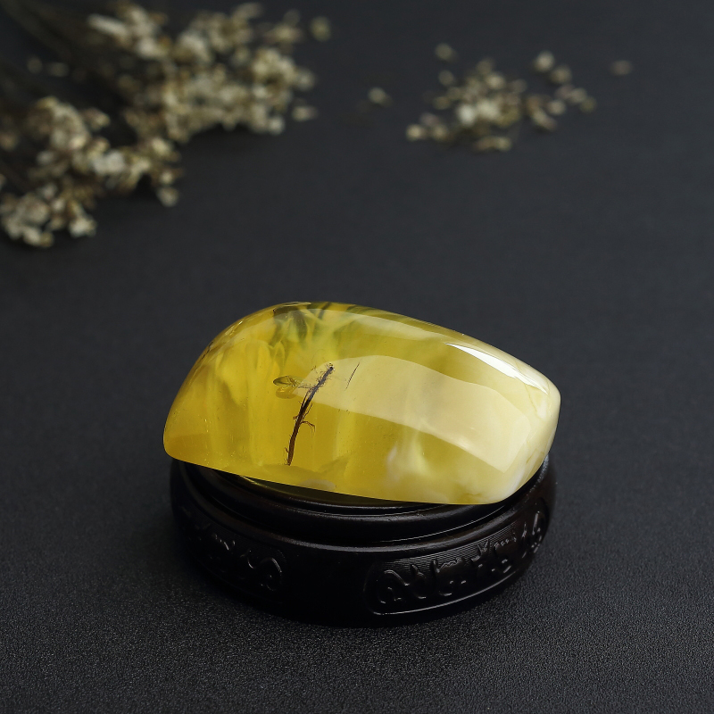 鸡油黄蜜蜡随形吊坠 - 红掌柜