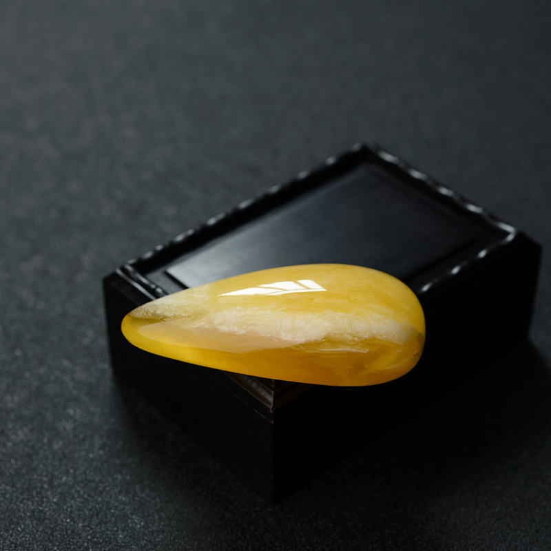 天然金绞黄白蜜蜜蜡随形吊坠 - 红掌柜