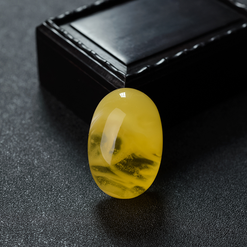 波罗的海天然金绞蜜柠檬黄蜜蜡随形吊坠 - 红掌柜