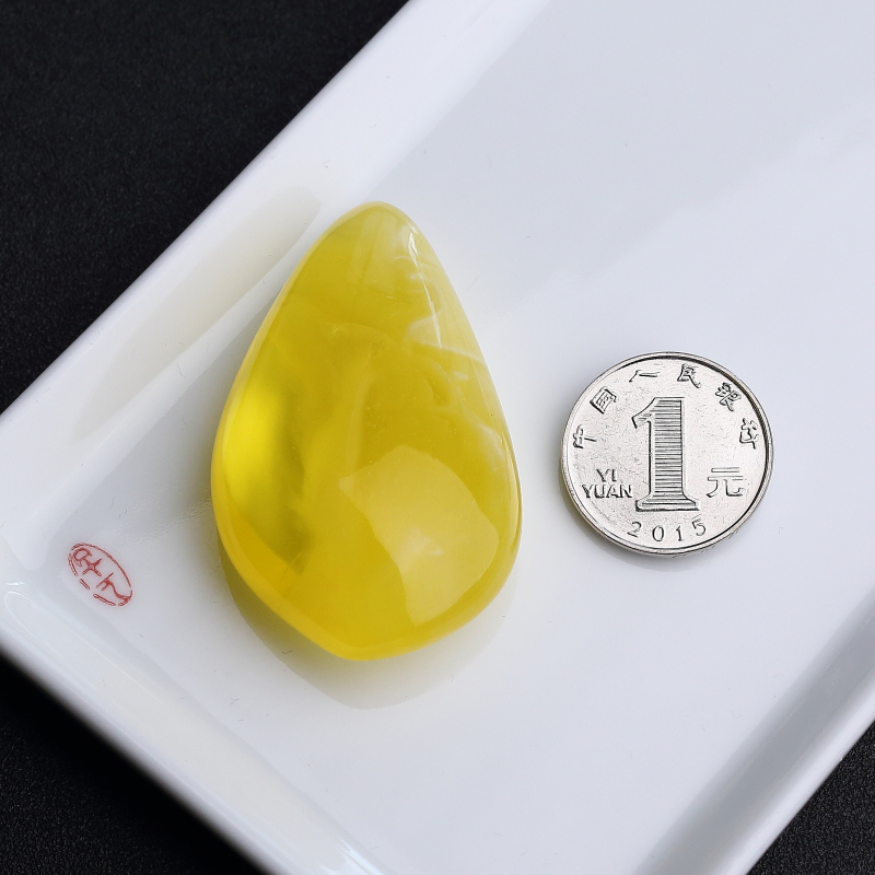 天然金绞蜜蜜蜡随形吊坠 - 红掌柜