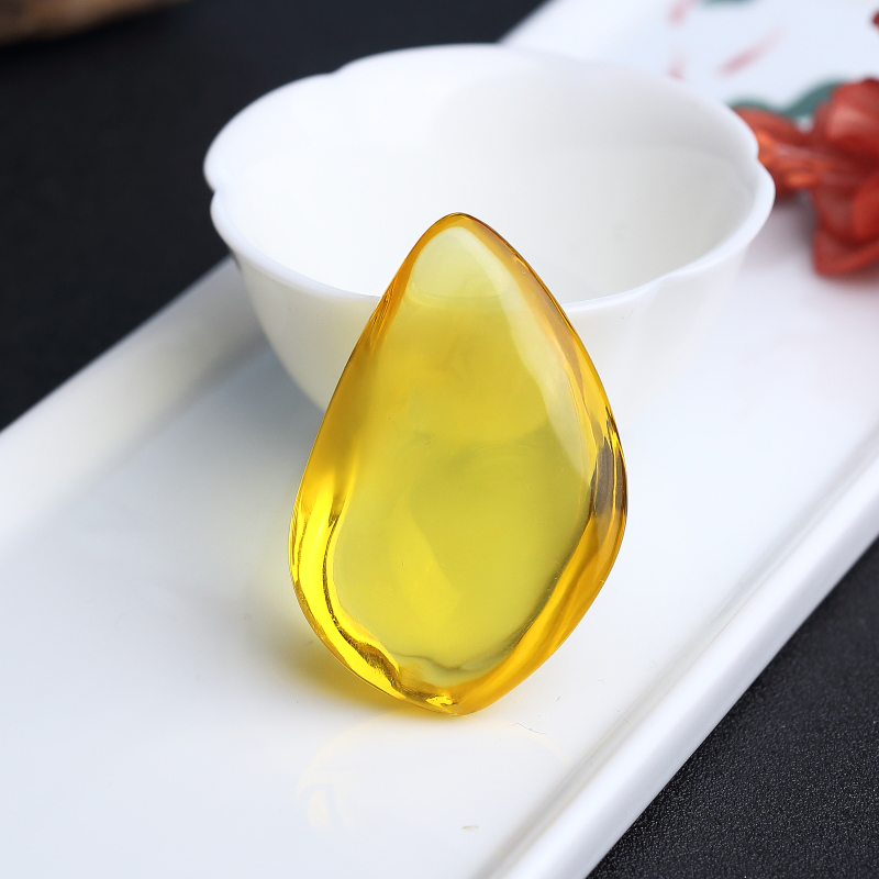 波罗的海天然鸡油黄蜜蜡随形吊坠 - 红掌柜