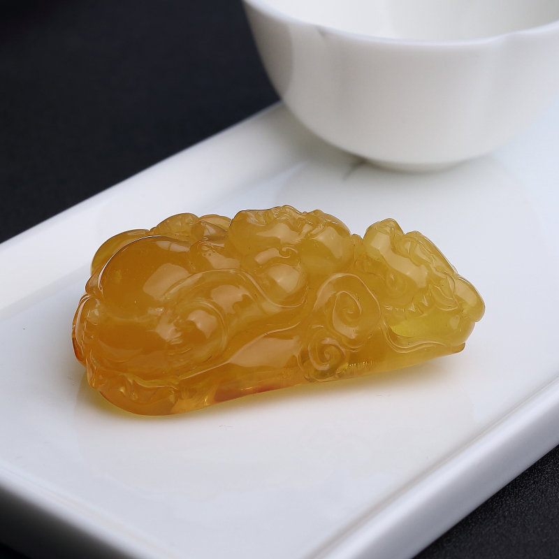 波罗的海天然蜜蜡吊坠 - 红掌柜