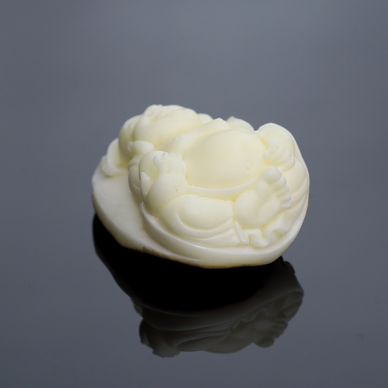 波罗的海天然带皮白蜜弥勒佛吊坠-红掌柜