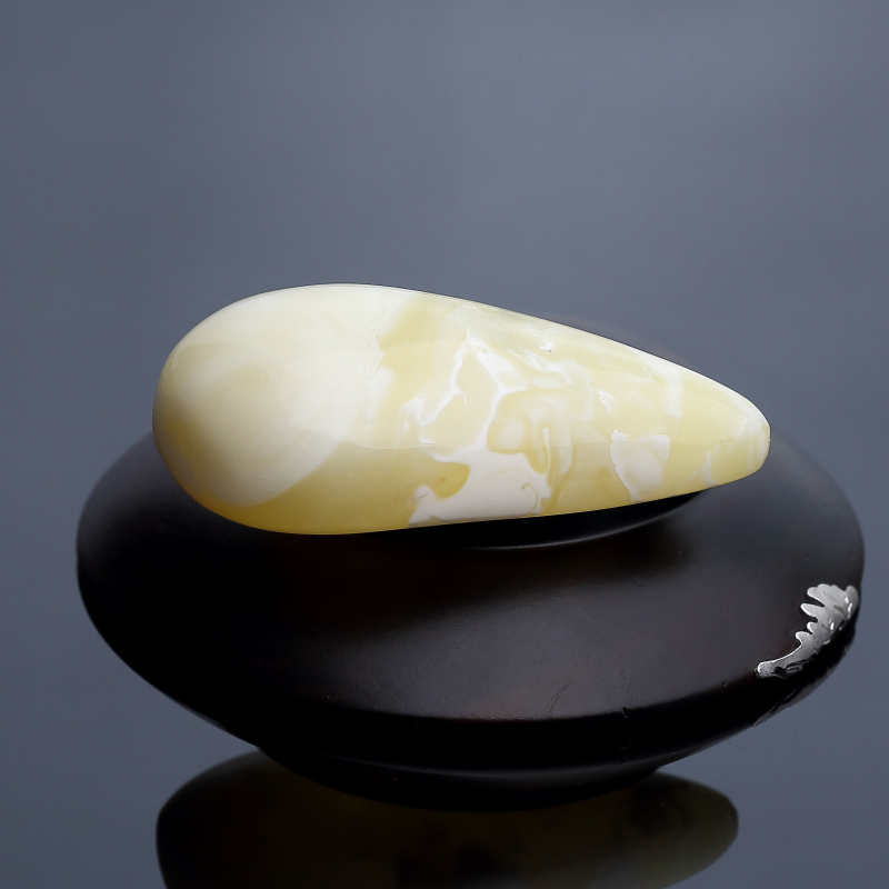 波罗的海天然浅黄白花蜜蜜蜡吊坠-红掌柜