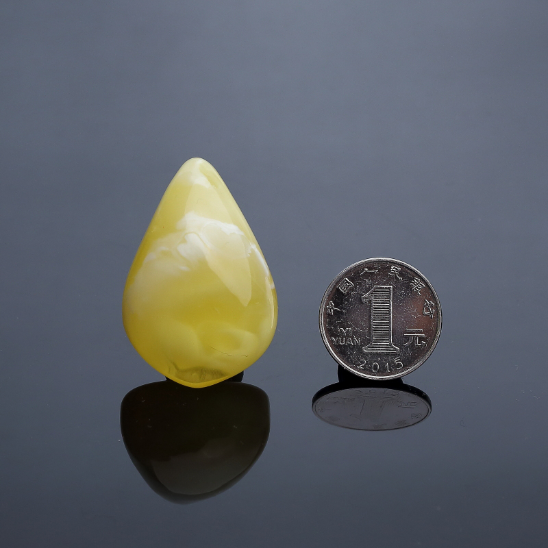 鸡油黄白花蜜蜜蜡吊坠-红掌柜