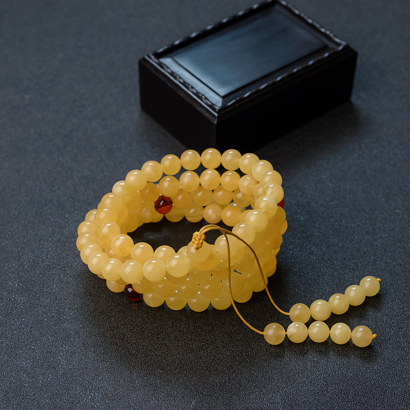 白花蜜108佛珠 - 红掌柜