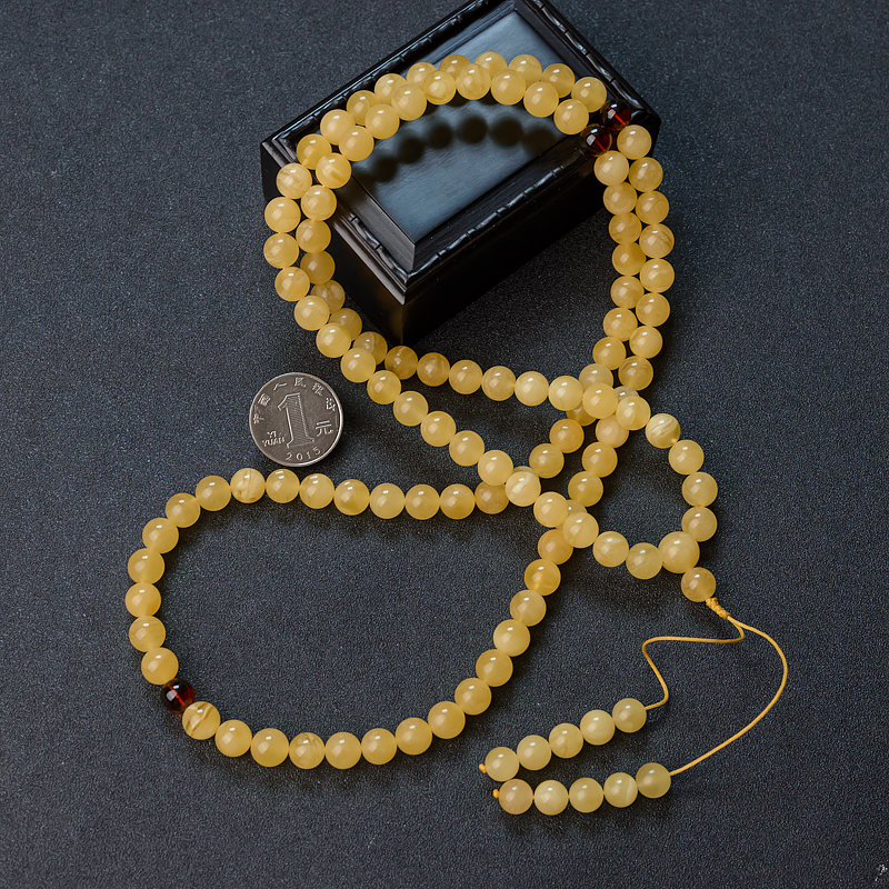 天然白花蜜108佛珠 - 红掌柜