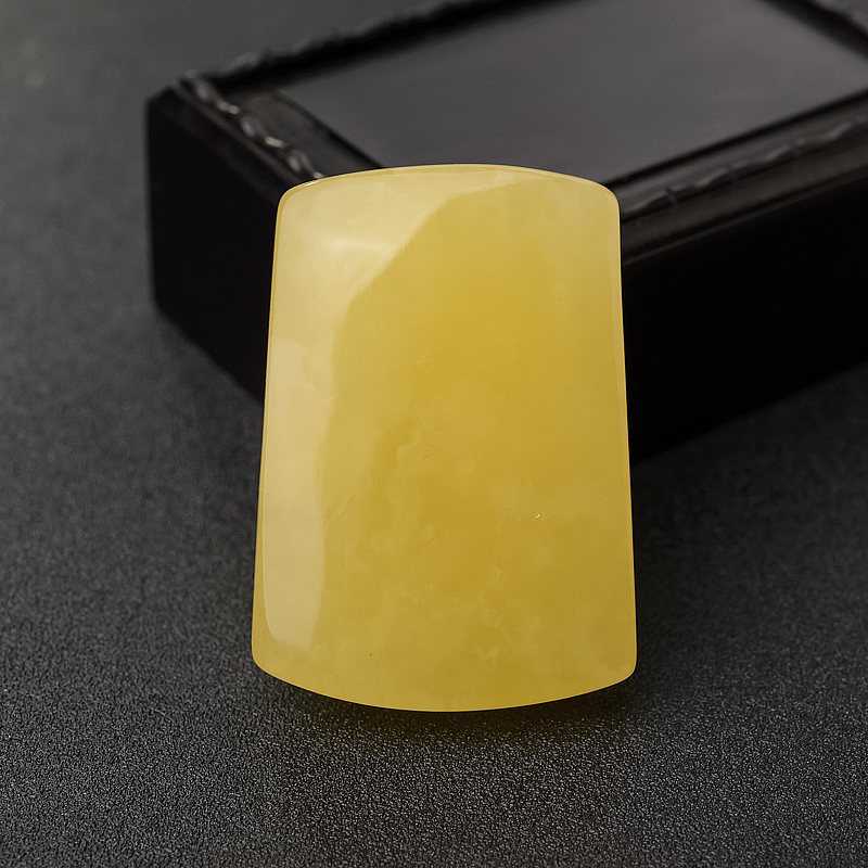 鸡油黄蜜蜡无事牌吊坠-红掌柜