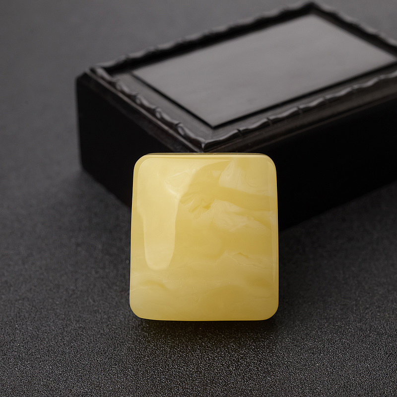 鸡油黄蜜蜡无事牌吊坠-红掌柜