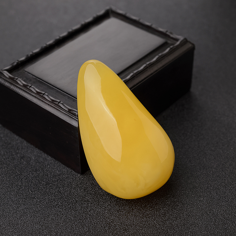 鸡油黄蜜蜡吊坠-红掌柜