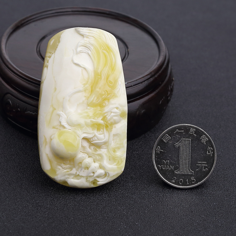 白蜜蜜蜡吊坠-红掌柜