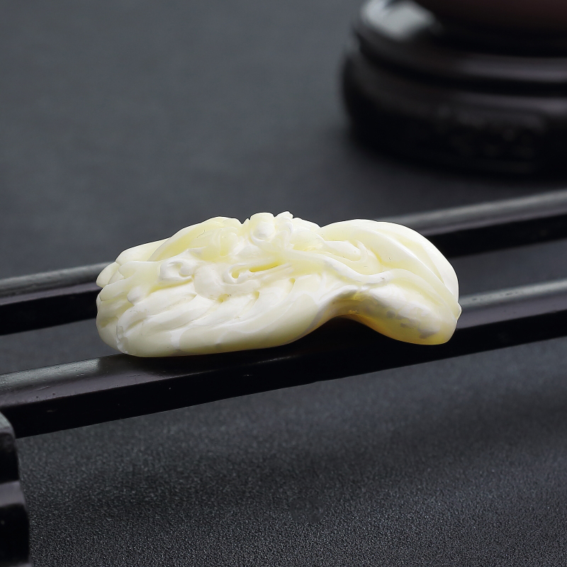 波罗的海天然白蜜蜜蜡吊坠-红掌柜