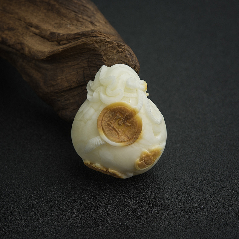 带皮白蜜钱袋吊坠-红掌柜