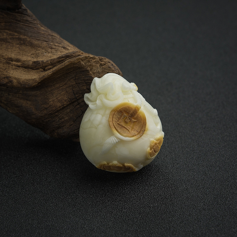 白蜜钱袋吊坠-红掌柜