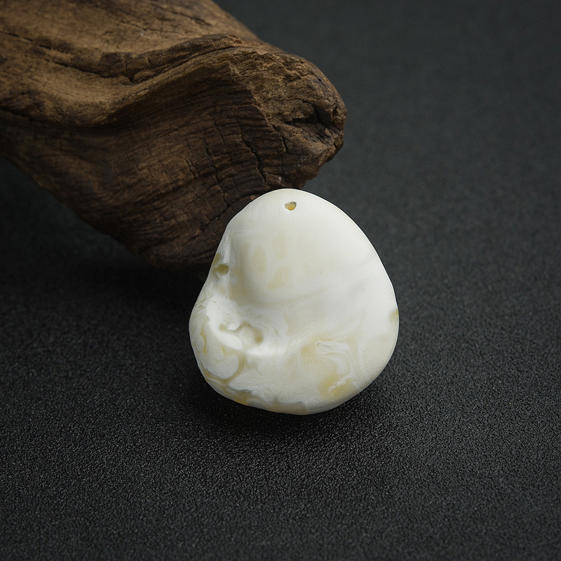 天然白蜜弥勒佛吊坠-红掌柜