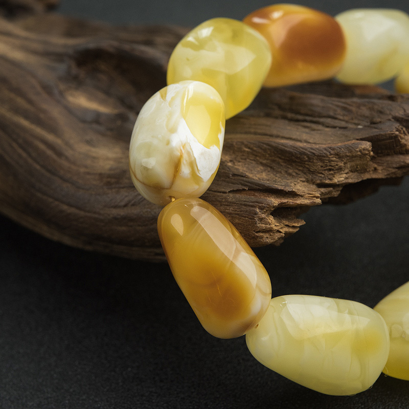 波罗的海蜜蜡随形手串-红掌柜