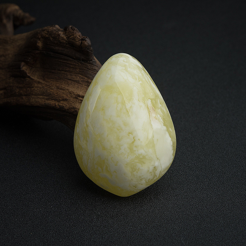 波罗的海天然白花蜜蜡随形吊坠-红掌柜