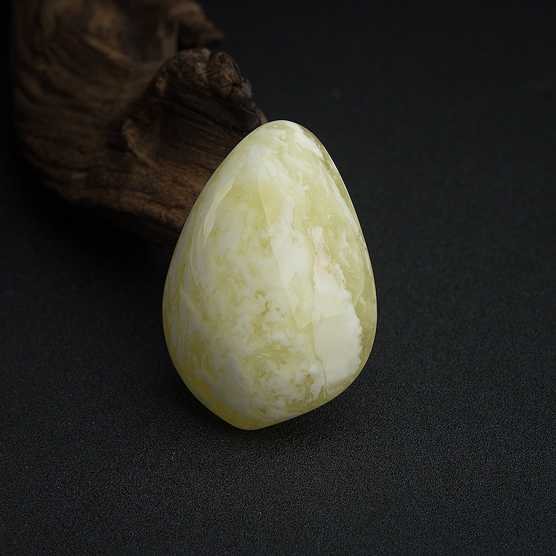 波罗的海白花蜜蜡随形吊坠-红掌柜