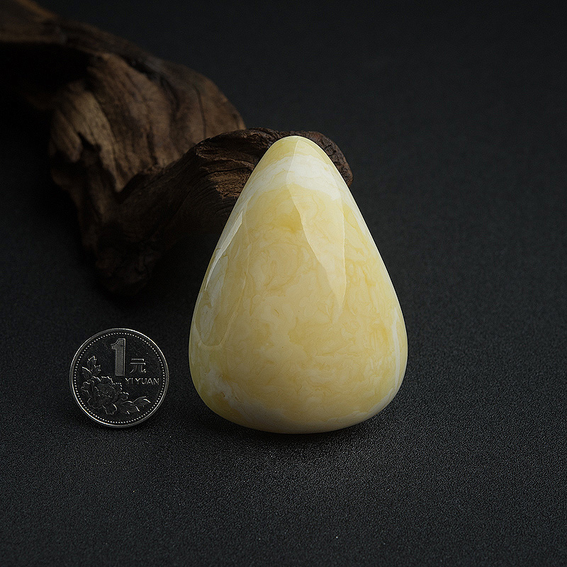 天然蜜蜡随形吊坠-红掌柜