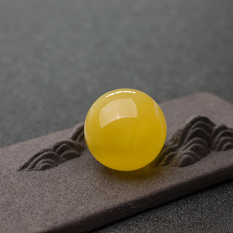 蜜蜡圆珠-红掌柜