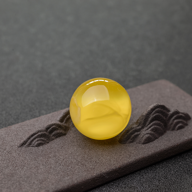 天然白花蜜蜡圆珠-红掌柜