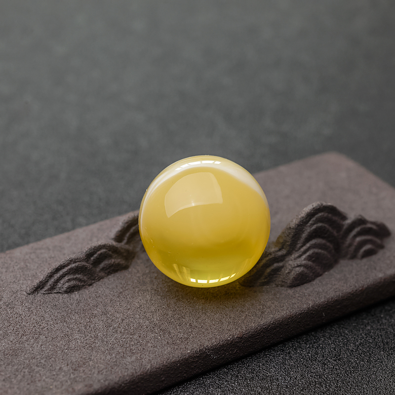 波罗的海白花蜜蜡圆珠-红掌柜