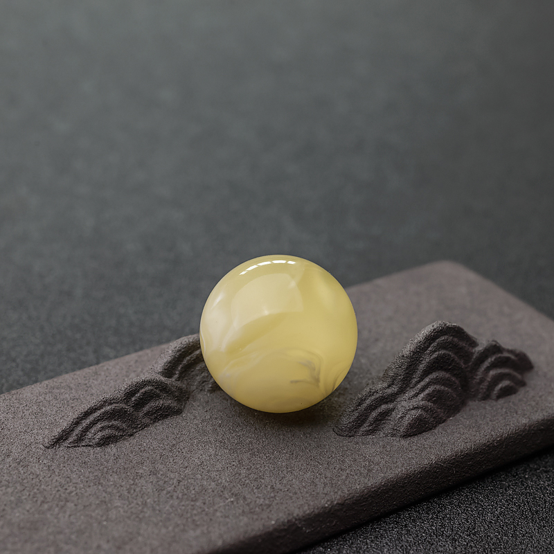 波罗的海蜜蜡圆珠-红掌柜