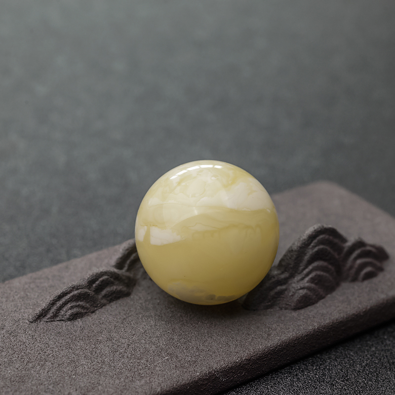 白花蜜蜡圆珠-红掌柜